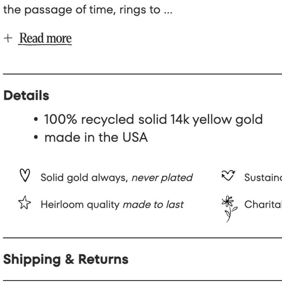 NEW Catbird x Jenny Slate Beloved Heart Ring - Picture 3 of 3